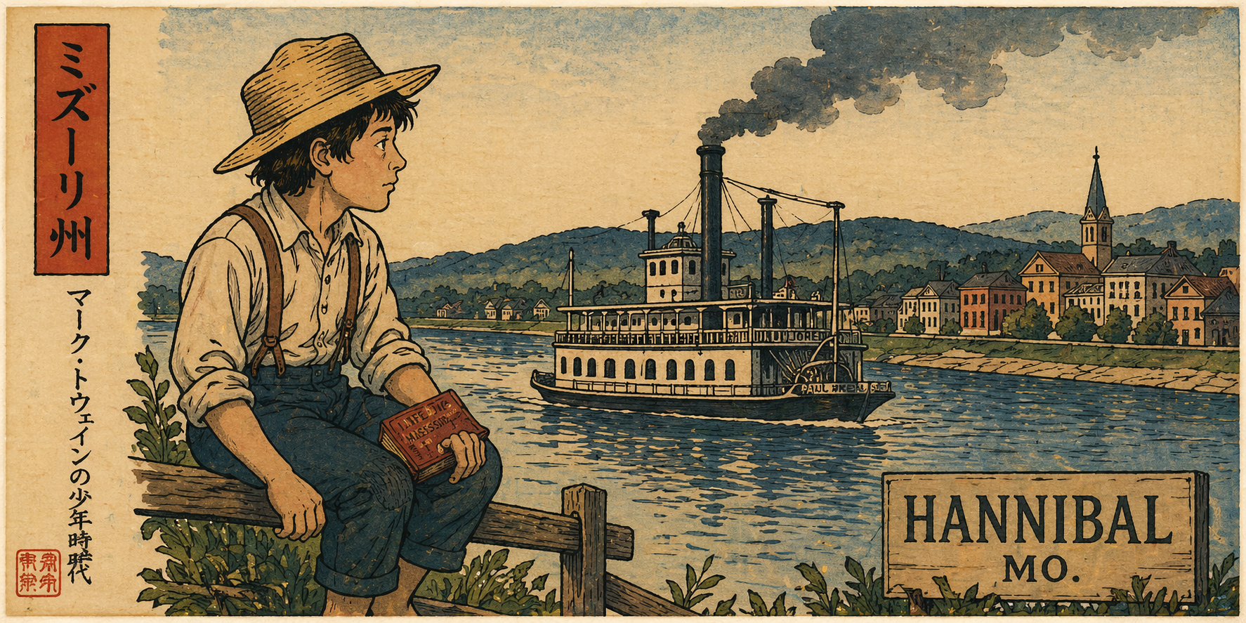 Hannibal Mark Twain Mississippi River boyhood