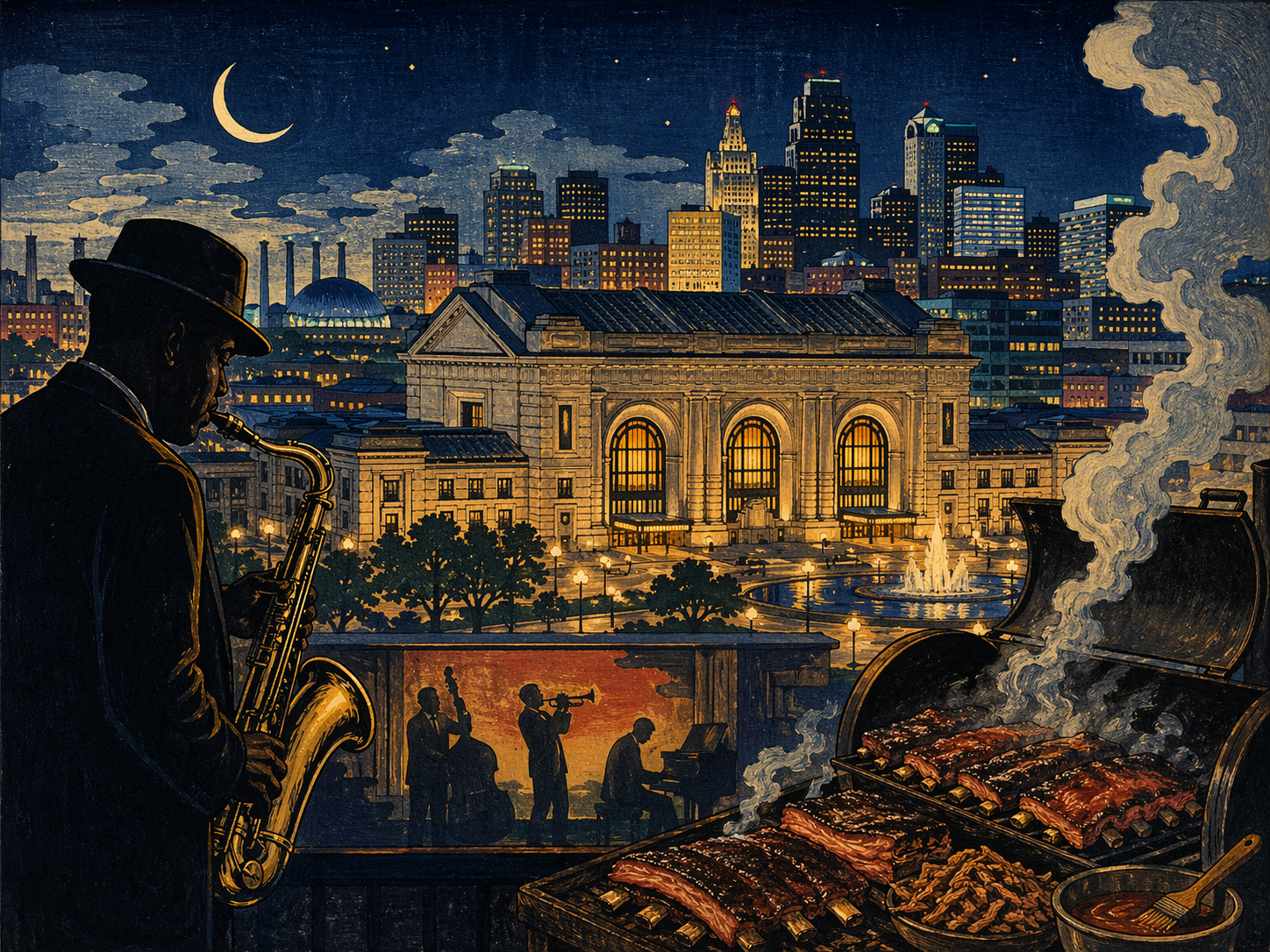 Kansas City jazz and barbecue thumbnail