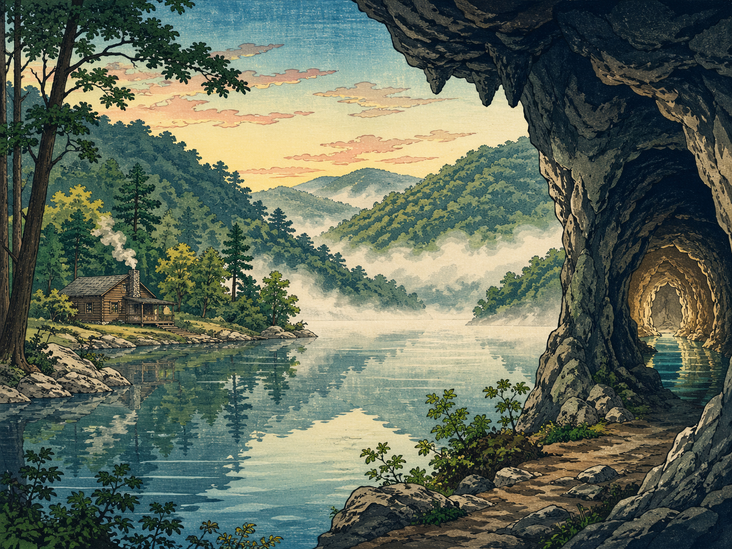 Ozarks lake forest cave thumbnail
